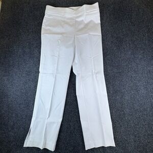 Counterparts Pants Womens M 32x26.5 White Rayon Stretch Mid‎ Rise Straight Leg